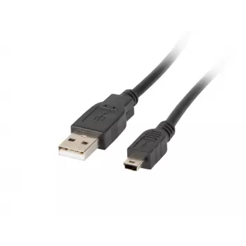 USB 2.0 mini AM-BM5P 1,8 m must kaabel
