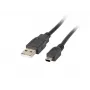 USB 2.0 mini AM-BM5P 1,8 m must kaabel