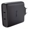 TRUST Maxo 100W 2-Port USB-C GaN Charger — 100 W, 2× USB-C, 20 V max, 2 m kaabel, must