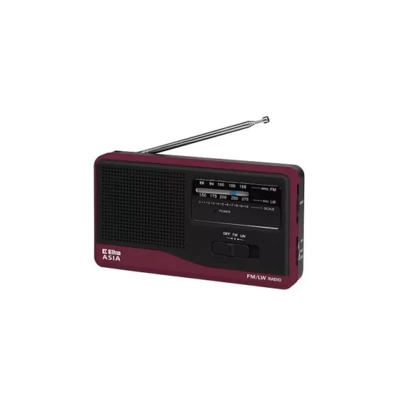 Kaasaskantav raadio Eltra Asia Must — mudel kompaktne AM/FM vastuvõtja