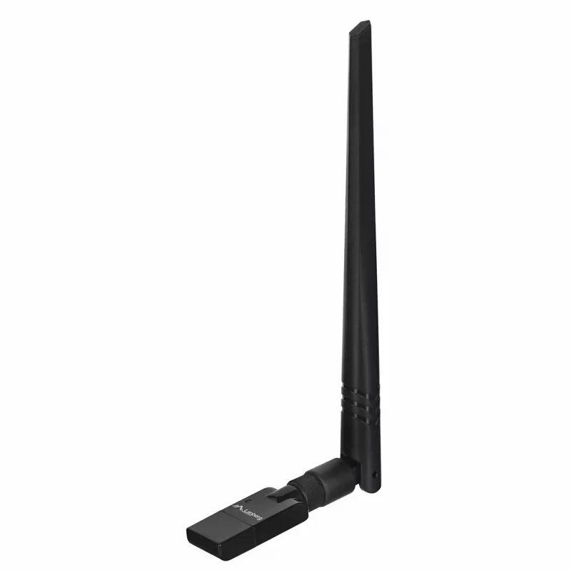 USB Wi‑Fi adapter LANBERG NC-0300-WIE, USB 2.0, kaks välist antenni 5 dBi, WLAN 300 Mbps, Ethernet/WLAN, must