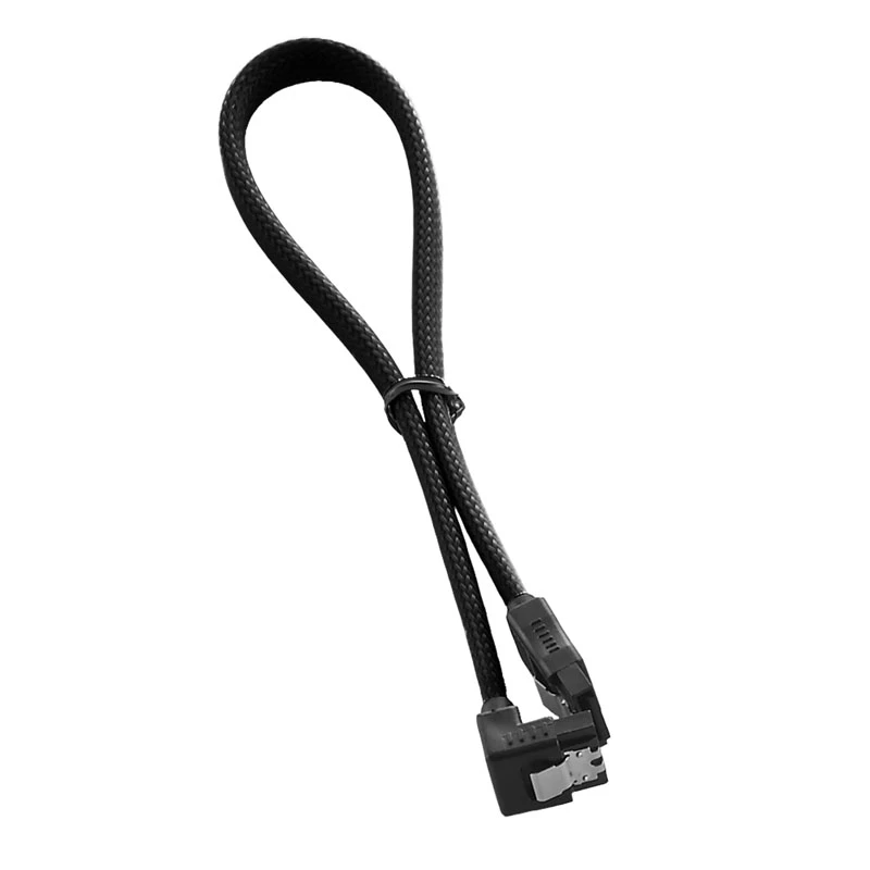 CableMod ModMesh parema nurga SATA 3 kaabel 30cm - must