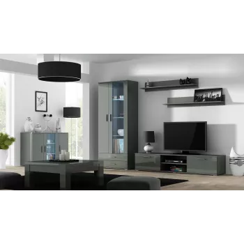 Cama Kummut 120 cm SOHO S7 hall/hall läikiv