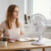 Adler | AD 7302 | Lauaventilaator | Valge | Läbimõõt 23 cm | Kiiruste arv 2 | Ostsillatsioon | 60 W | Ei