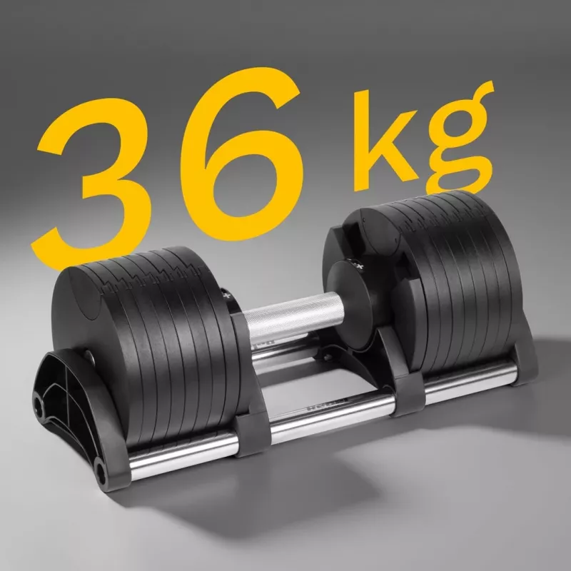 Reguleeritav malmist hantel Rebel Active 36 kg, automaatne 2 kg sammuga