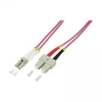 LogiLink - Patch-kaabel - SC multi-mode (M) - LC Multi-Mode (M) - 1,0 m - fiiberoptiline - dupleks - 50/125 mikromeetrit - OM4 - halogeenivaba - kanervalilla (FP4LS01)