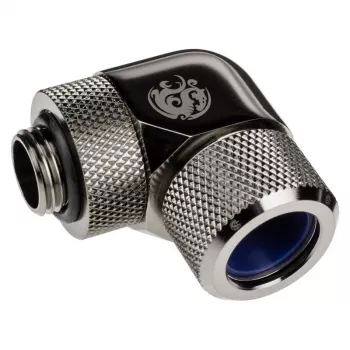Adapter 90° BitsPower Advanced Multi-Link G1/4 tolli AG kuni 14mm OD Hardtube — pöörlev