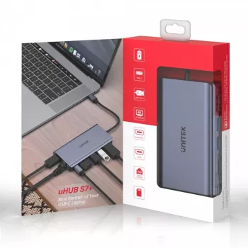Hub UNITEK uHUB S7 USB 3.2 Gen 1 USB-C hall