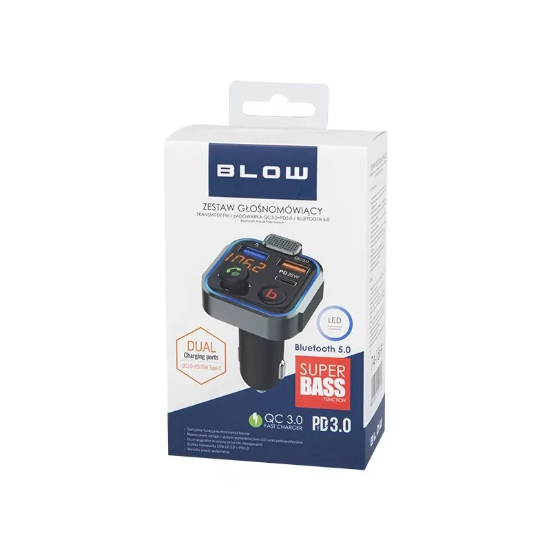 FM-saatja BLOW 74-166# Bluetooth 87.5–108 MHz