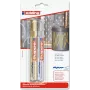 Markerpliiatsid Edding e-750 Gold Silver — metallik tint, ümmargune korpus, 2 tk pakend