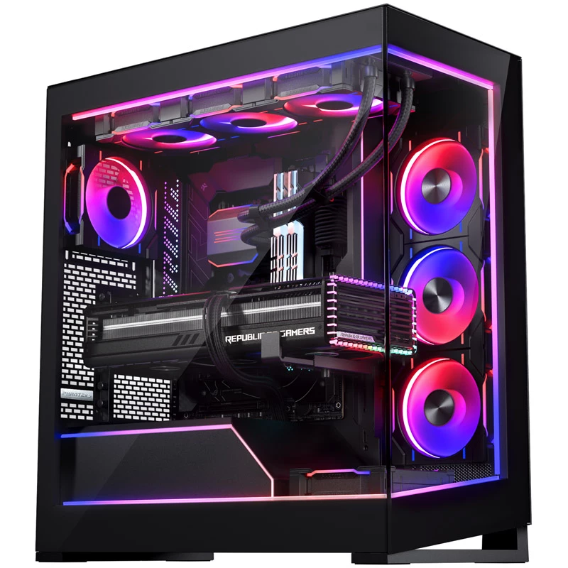 Phanteks NV5 Premium DRGB komplekt + Power Hub, 3x välisraami jaoks, 1x emaplaadi kaablikate - must