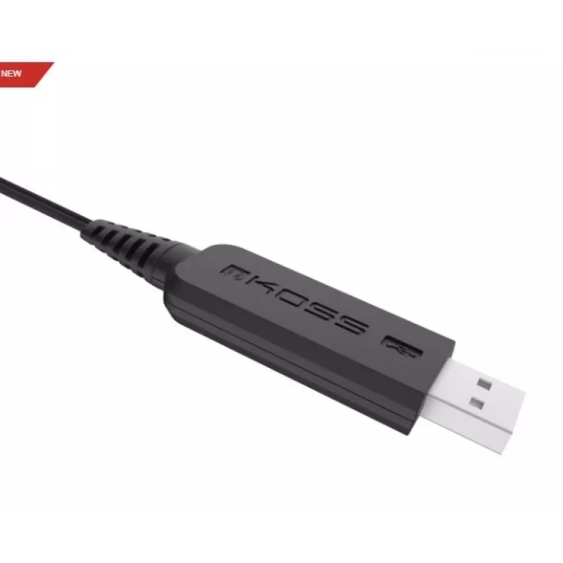 Koss | Kõrvaklapid | CS195 USB | Juhtmega | Pealekantavad | Mikrofon | Must
