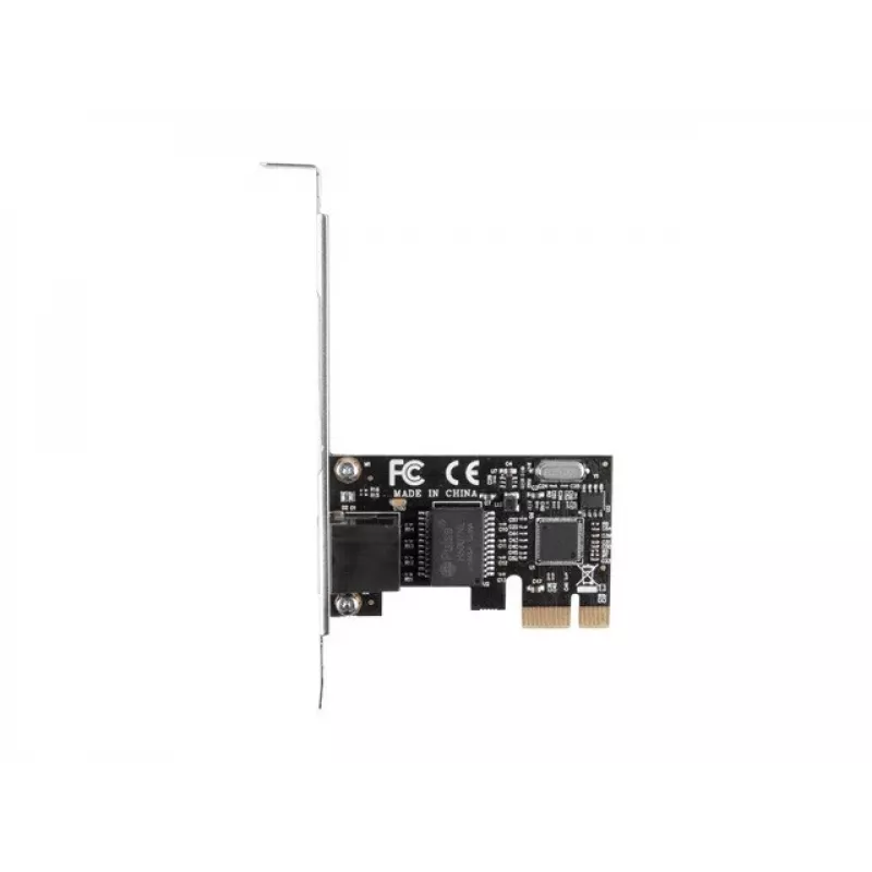 Sisemine Ethernet võrgukaart LANBERG PCE-1GB-201, PCI Express, 1× RJ-45 Gigabit (1000 Mbit/s), must