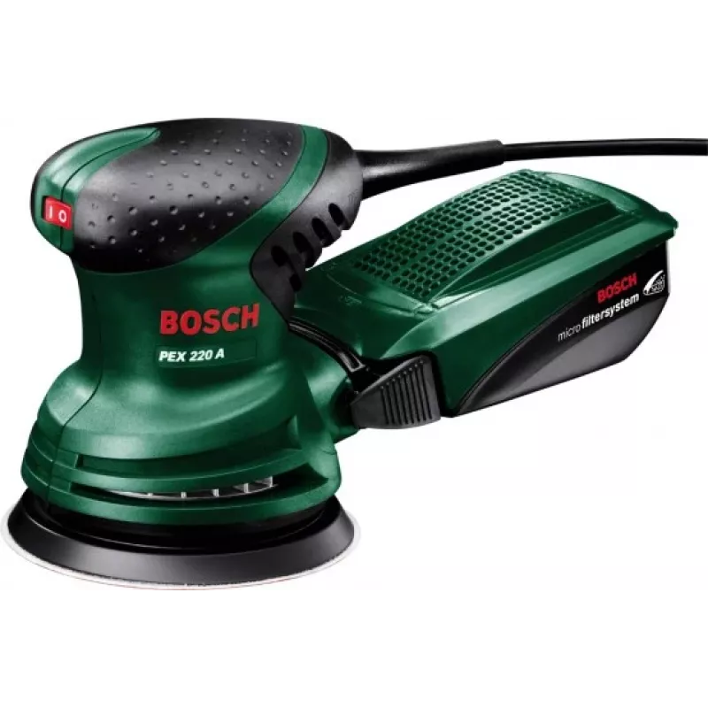Bosch PEX 220 A Orbitaallihvija 24000 OPM Must, Roheline