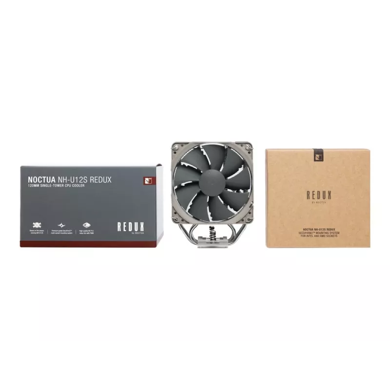 Noctua NH-U12S redux protsessorijahuti 12 cm Hall, roostevaba teras