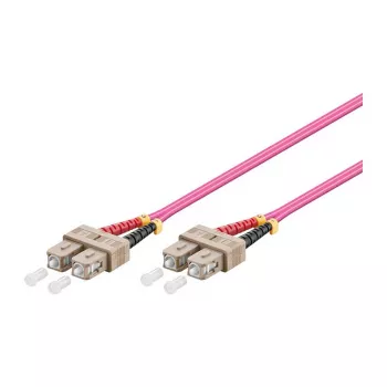 GoodConnections paigalduskaabel LWL Duplex OM4 (Multimode, 50/125) SC/SC, LSZH, pööratav polaarsus, 0,5 m