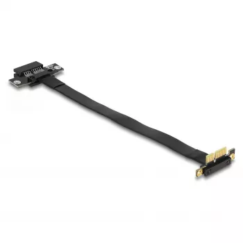 DeLOCK-i tõstekaart PCI Express x1 isane 90° nurga all x1 pessa koos kaabliga 30 cm