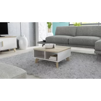Cama LOTTA 60 Kohvilaud valge/sonoma tamm