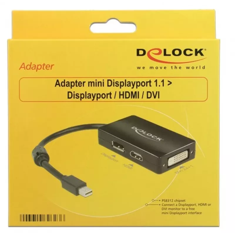 Kaabel DeLOCK 0,16m DisplayPort HDMI DVI Mini DisplayPort