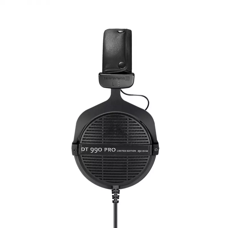 Stuudiokõrvaklapid Beyerdynamic DT 990 PRO – juhtmega, suletud, ümberkõrvased, 250 Ω, 3 m kaabel, must