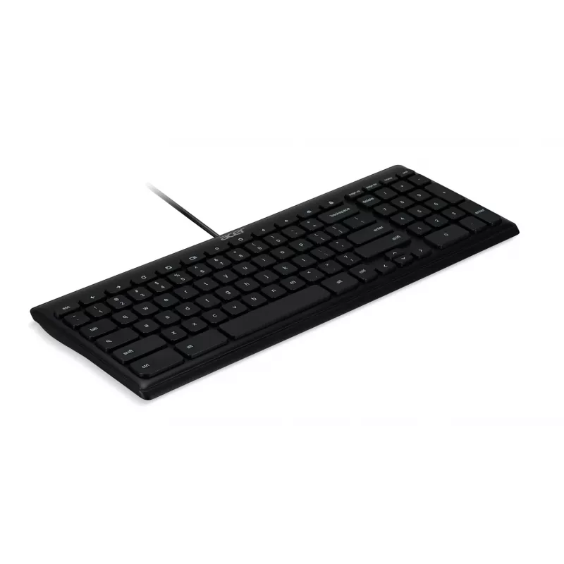 Juhtmega USB-klaviatuur Acer GP.KBD11.04F — täissuuruses QWERTY USA rahvusvaheline, must, 1,45 m kaabel