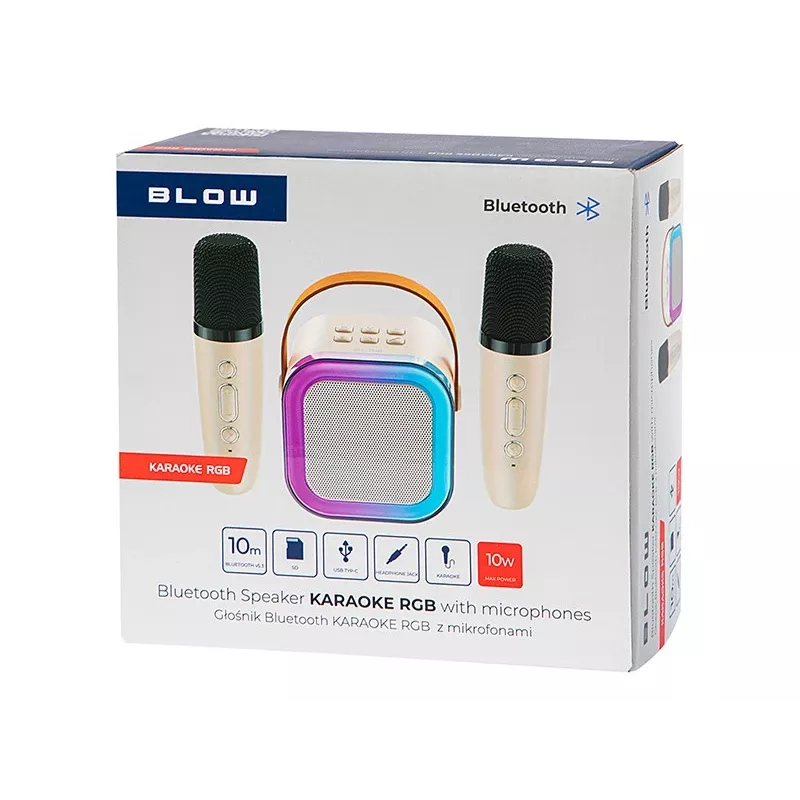 Karaoke kõlar, KARAOKE RGB Bluetooth kõlar, 30 W