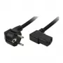 IEC-C13 ühenduskaabel LogiLink Swiss-IEC 2m Must