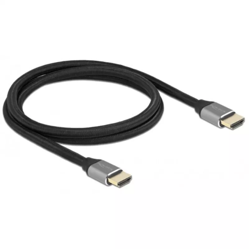 HDMI-kaabel DeLOCK Ultra High Speed 48 Gbps 8K 60 Hz hall 1 m