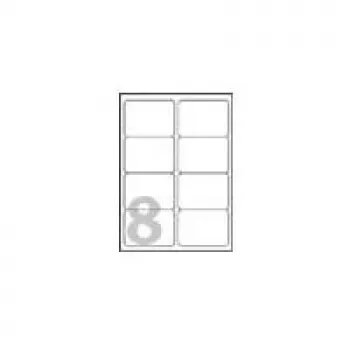 Avery - Glossy - Glossy - 67,7 x 99,1 mm 40 tk. (5 lehte x 8) Fotoetiketid