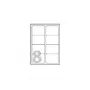 Avery - Glossy - Glossy - 67,7 x 99,1 mm 40 tk. (5 lehte x 8) Fotoetiketid