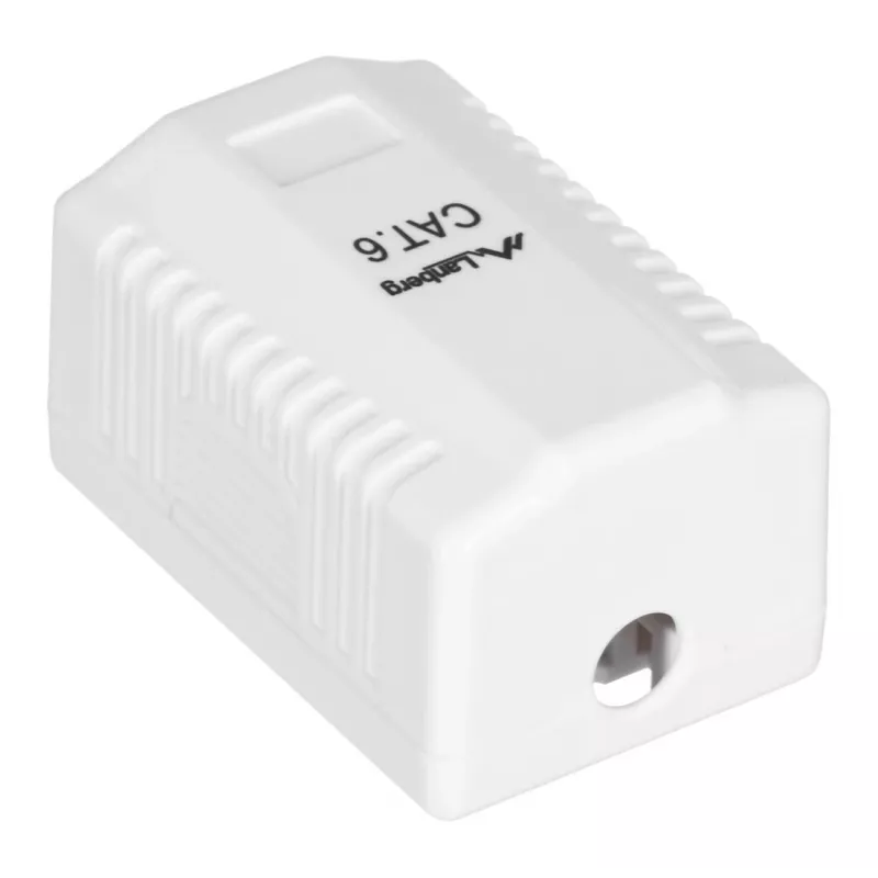 LANBERG RJ-45 pistikupesa karp OU6-0001-W, Cat6, valge