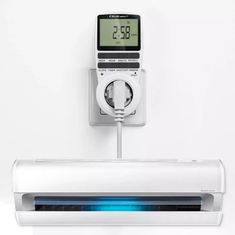 Elektrooniline taimer QOLTEC PC0628 LCD-ekraaniga, 24-tunnine tagasiloendus