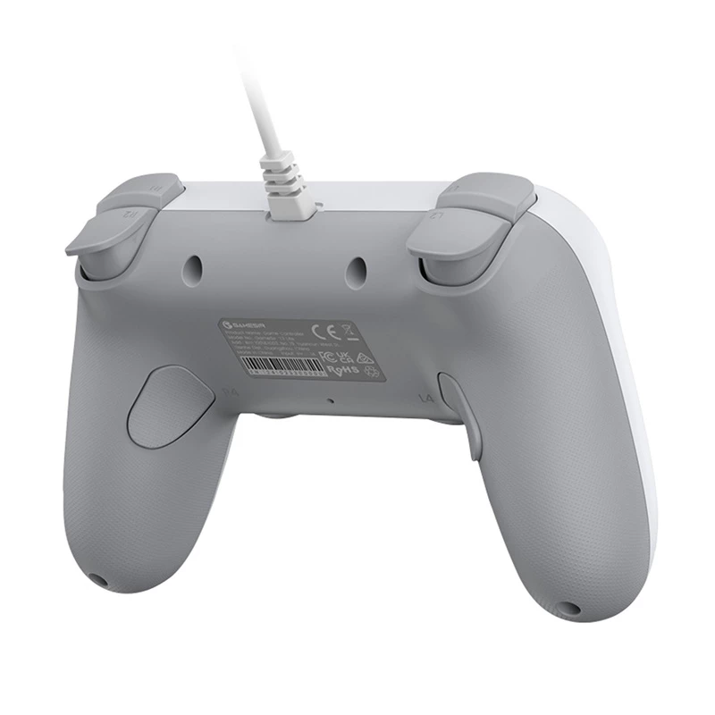 Juhtmega mängupult GameSir T3 Lite WT valge — ergonoomiline juhtmega pulk, ühildub arvutiga