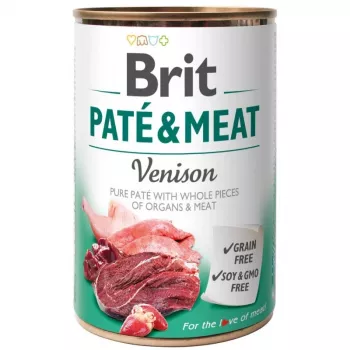 BRIT Pasteet ja liha ulukilihaga - märg koeratoit - konserv - 400 g