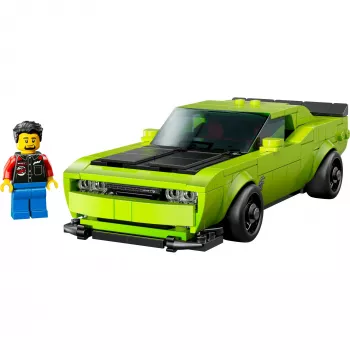Ehitusmänguauto LEGO Speed Champions Dodge Challenger SRT Hellcat 77237 — 390 tükki, 1 minifiguur, vanus 9+