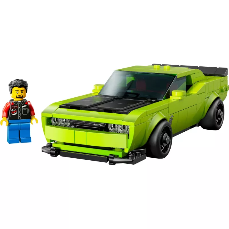 Ehitusmänguauto LEGO Speed Champions Dodge Challenger SRT Hellcat 77237 — 390 tükki, 1 minifiguur, vanus 9+