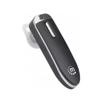 Manhattan ühe kõrvaga Bluetooth-peakomplekt, mitmesuunaline mikrofon, integreeritud juhtnupud, must, 10 tundi kasutusaega, ulatus 10 m, kaasas USB-A laadimiskaabel, Bluetooth v4.0, 3-aastane garantii