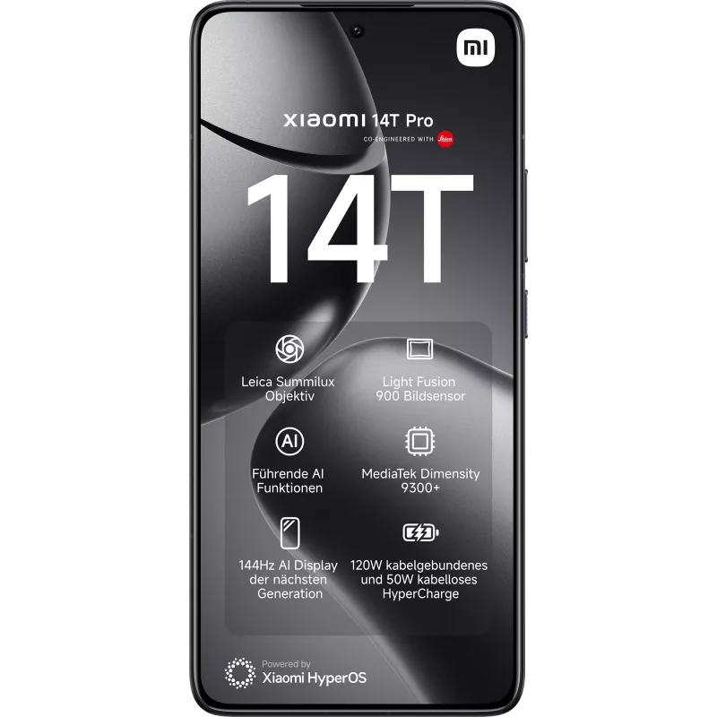 Xiaomi 14T Pro 16.9 cm (6.67) Dual SIM 5G 12 GB 512 GB 5000 mAh Must