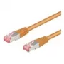 Wentronic Goobay CAT 6 paigalduskaabel, S/FTP (PiMF), oranž, 15 m - LSZH halogeenivaba, vask (93470)