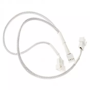 PWM-ventilaatori jaoturkaabel Kolink PGW-AC-KOL-159 35 cm põimitud valge, 1-2 PWM-pistikule