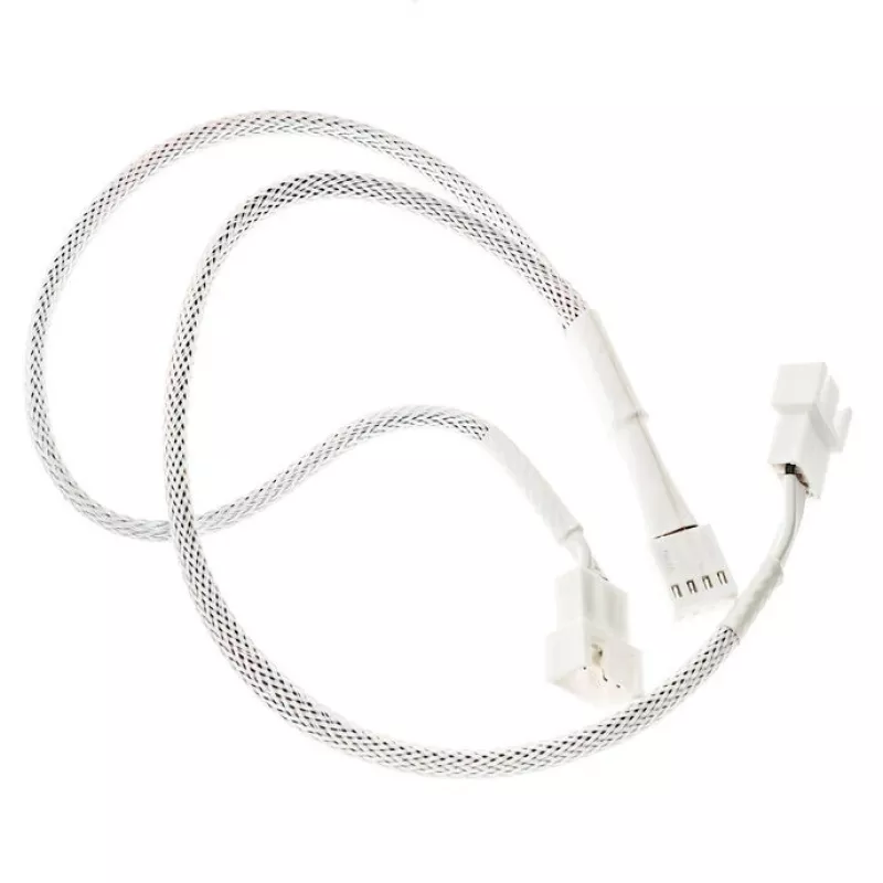 PWM-ventilaatori jaoturkaabel Kolink PGW-AC-KOL-159 35 cm põimitud valge, 1-2 PWM-pistikule