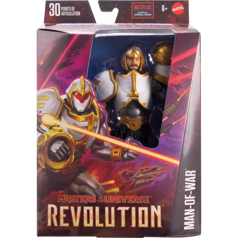 Action figure MATTEL Masters of the Universe Masterverse Revolution Man-Of-War Duncan, kogumisväärtusega 6-tolline skaala
