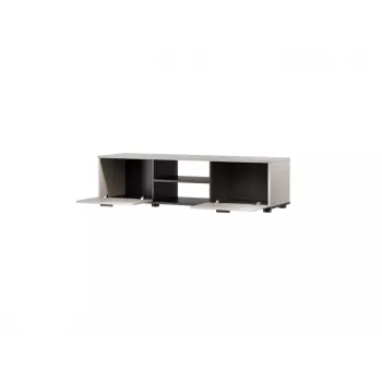 TV-kapp cama meble SOHO 140x43x37 cm — kašmiirpealne, must raam