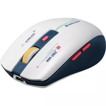 Juhtmevaba mängurihiir DEFENDER MM-282 RF — mõlemakäeline, optiline 1800 DPI, 5 nuppu, USB, akutoitel