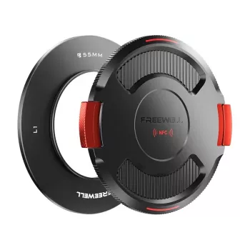 Läätse alusrõngas kaanega Freewell FW-L1-BL55 55 mm Real Locking VND jaoks