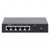 Gigabit 5xPoE läbiv lüliti, toide PoE või vahelduvvooluga, 68W