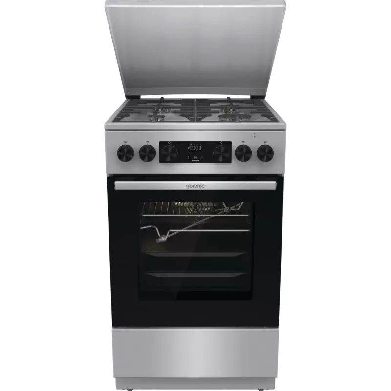 Gorenje GKS5C71XF vabaltseisev pliit ahjuga hõbedane