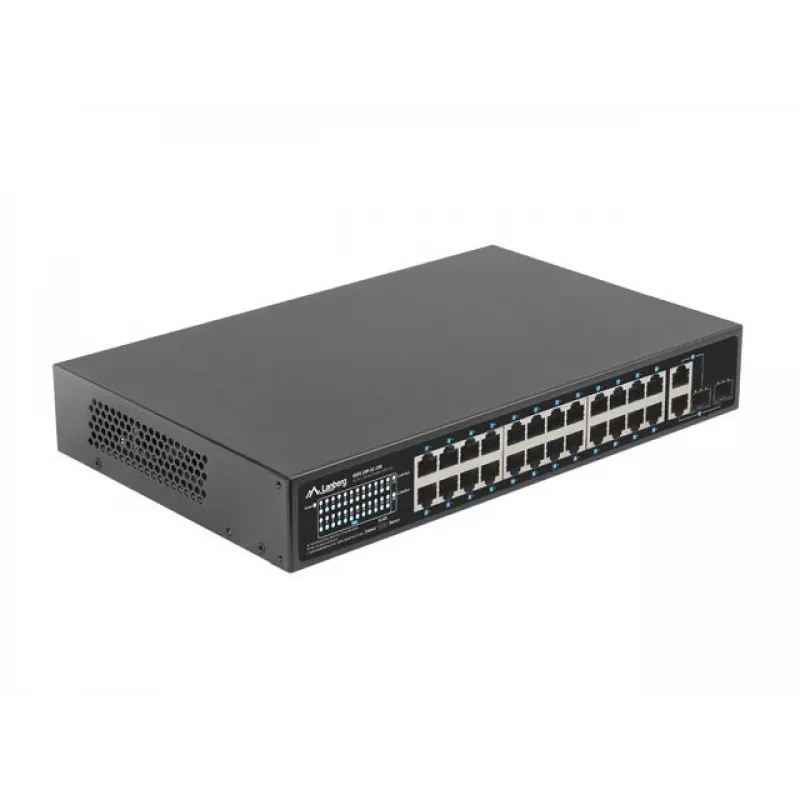 Lanberg RSFE-24P-2C-250 võrgulüliti, haldamata, Gigabit Ethernet (10/