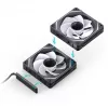 120mm ARGB korpuseventilaatori komplekt Jonsbo ZL-120BR 3-pack pööratava valgustusega