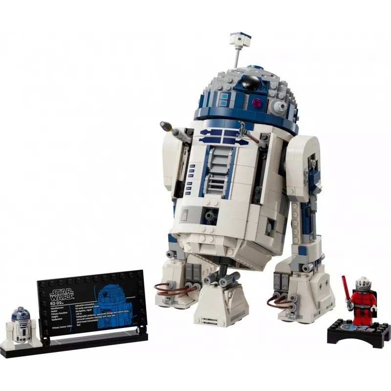 LEGO ehitatav droid R2‑D2 komplekt 75379 — 1050 osa, 10+ aastat, 160×110×240 mm, 0,24 kg